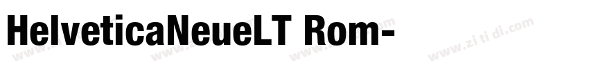 HelveticaNeueLT Rom字体转换